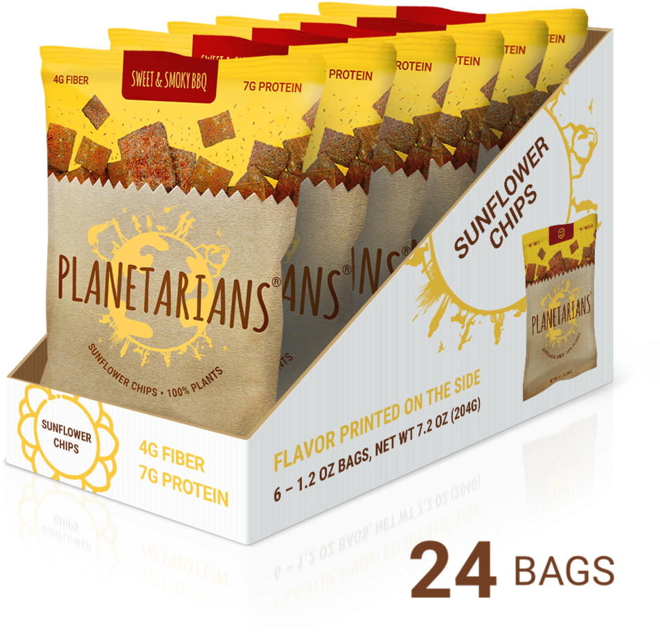 Sunflower Chips, Sweet & Smoky Bbq, - Snack (1000x1000), Png Download