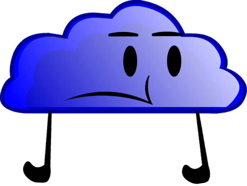 Blue Cloud - Inanimate Objects Blue Cloud (789x594), Png Download