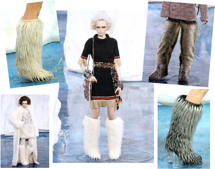 Kill The Yeti - New Fashion Flat Faux Fur Furry Eskimo Big Winter Yeti (738x579), Png Download