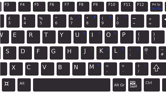 Keys Clipart Keyboard - Control Flecha Hacia Abajo (640x480), Png Download