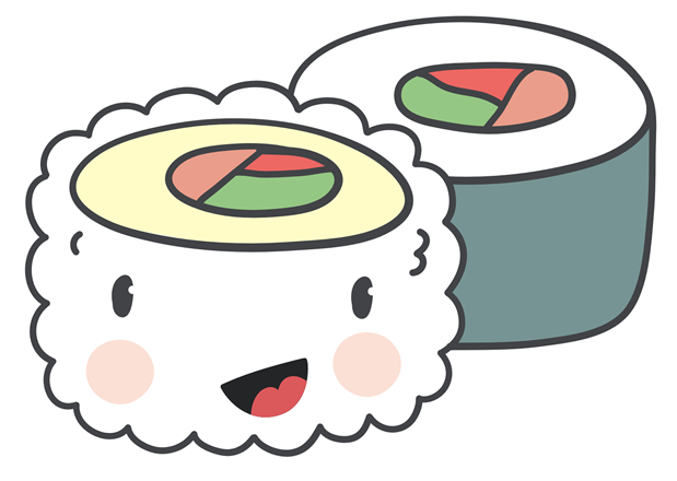 Happy Sushi - Thought Bubble Clipart Transparent (618x618), Png Download