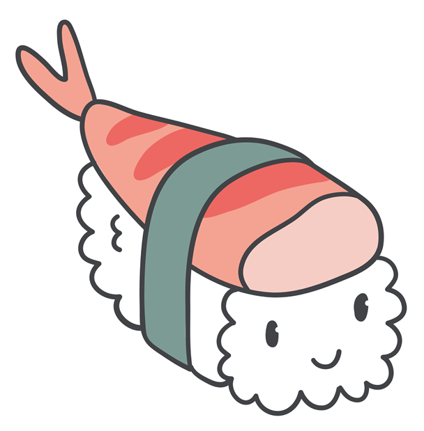 Happy Shrimp (618x618), Png Download