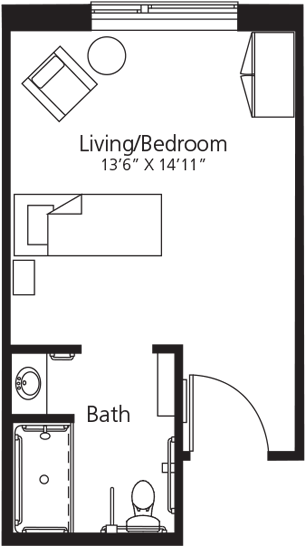 Suite - Floor Plan (803x600), Png Download