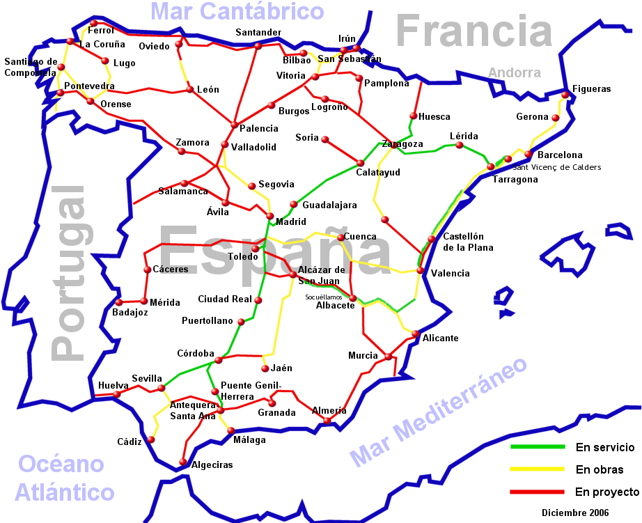 File - Ave-diciembre2006 - Economía Española Y La Globalización (1024x768), Png Download