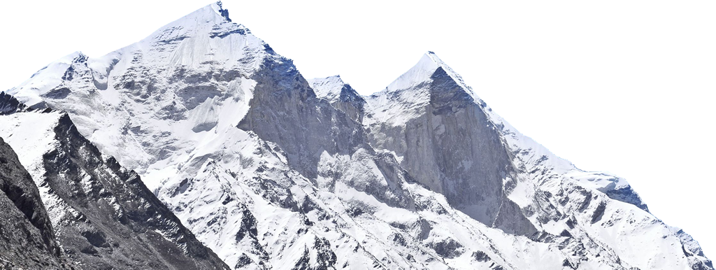 Gangotri Glacier (1024x386), Png Download