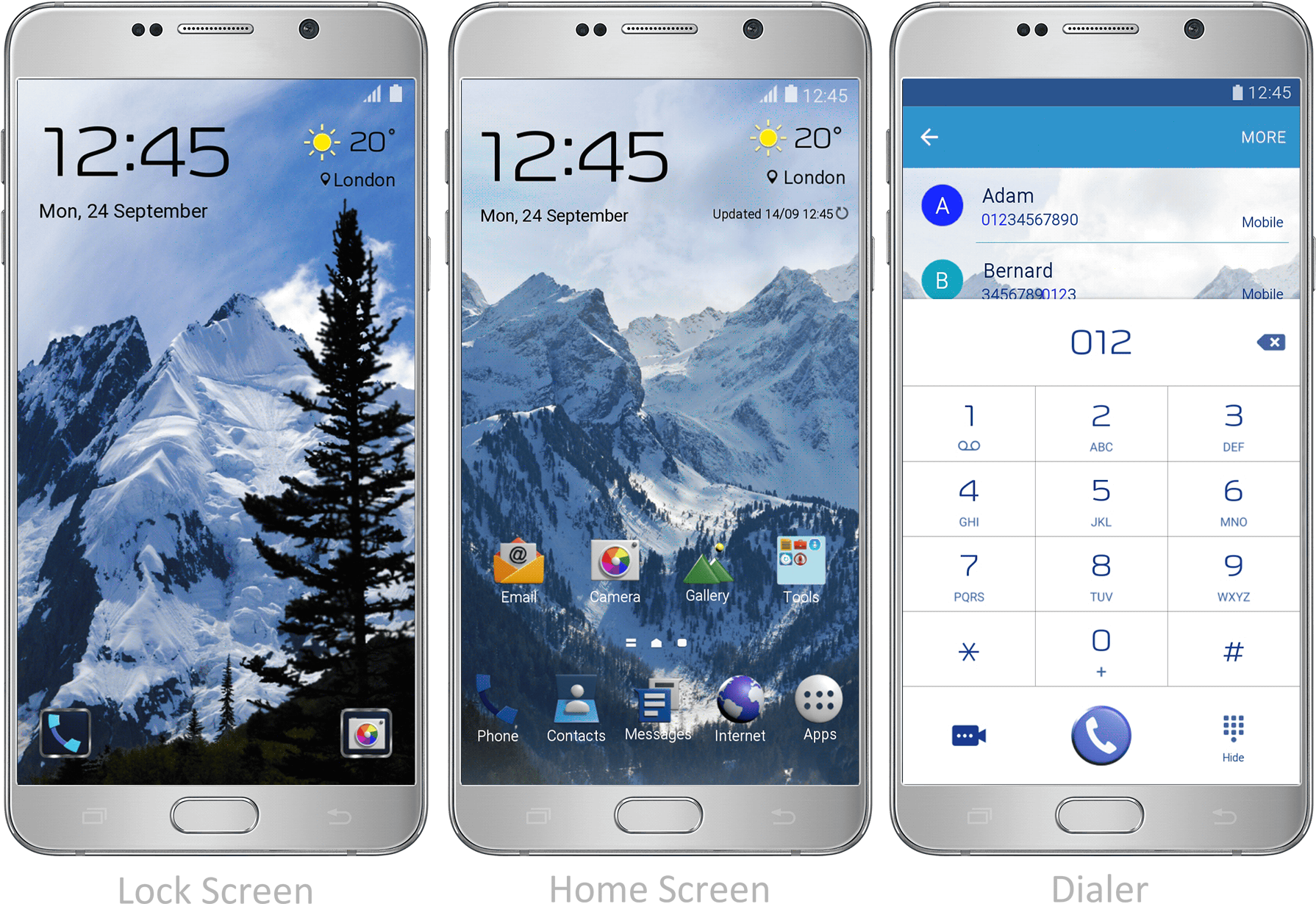 Snowy Mountains - Smartphone (1789x1240), Png Download