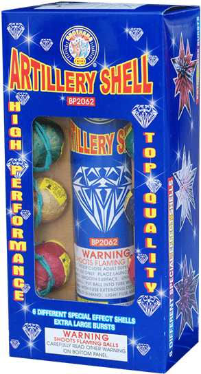 Blue Box Artillery Bros - Brothers Fireworks Mortars Shells (600x600), Png Download