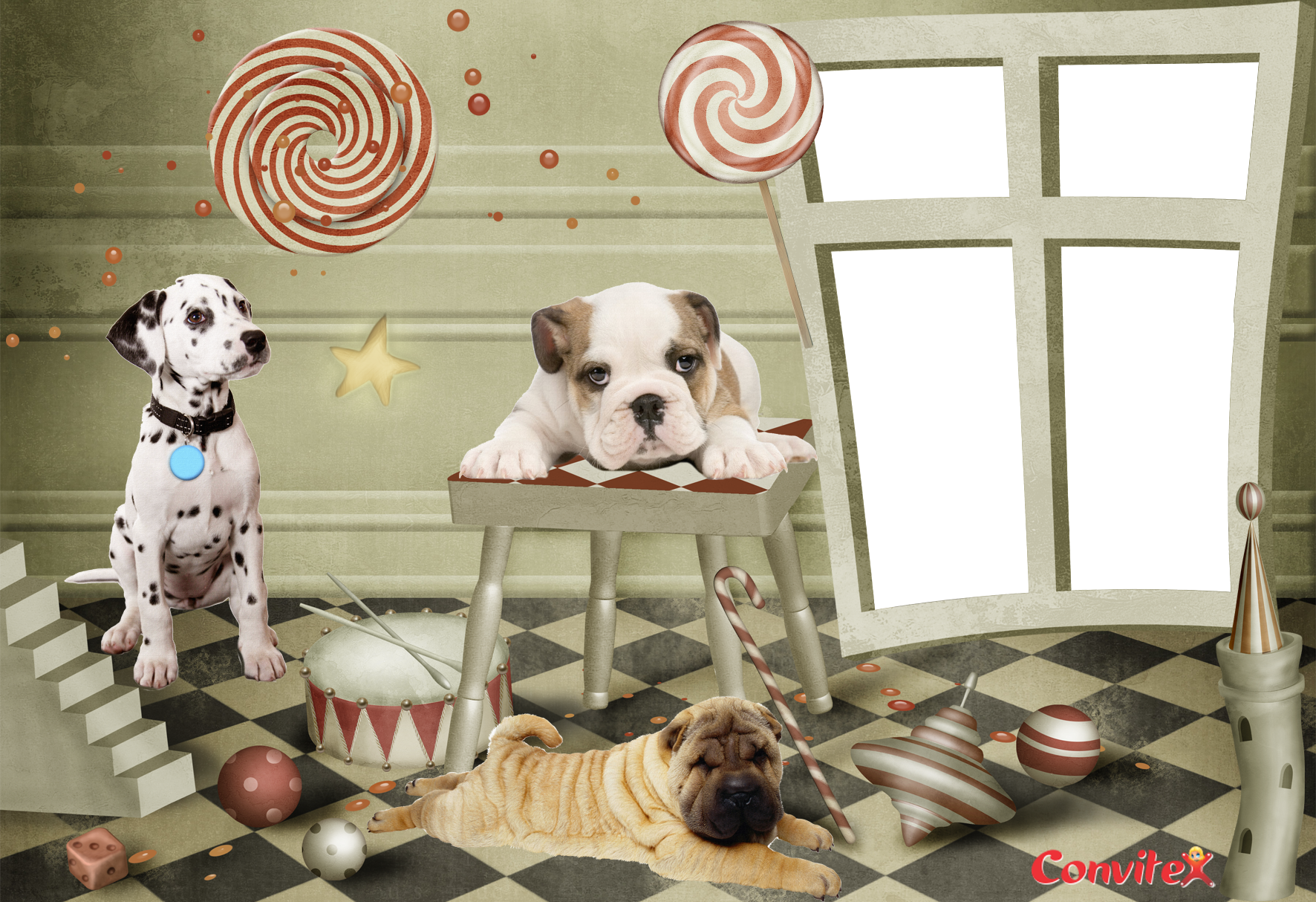 Esta Entrada Foi Postada Em 07/11/2011, Em Convites - Convite Cachorro Png (1772x1214), Png Download