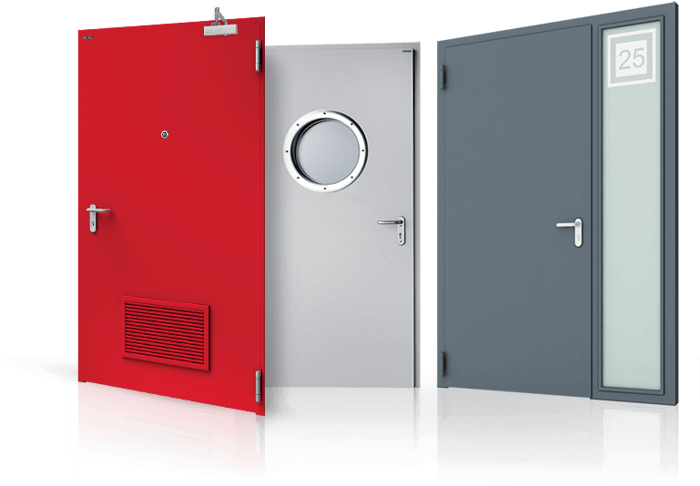 External And Internal Seamless Steel Doors - Drzwi Płaszczowe (771x600), Png Download