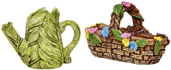 Fairy Watering Can And Basket - Storage Basket (1024x724), Png Download