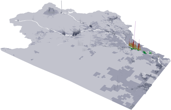 Idaho Springs 3d Tax Value Per Acre (1000x484), Png Download
