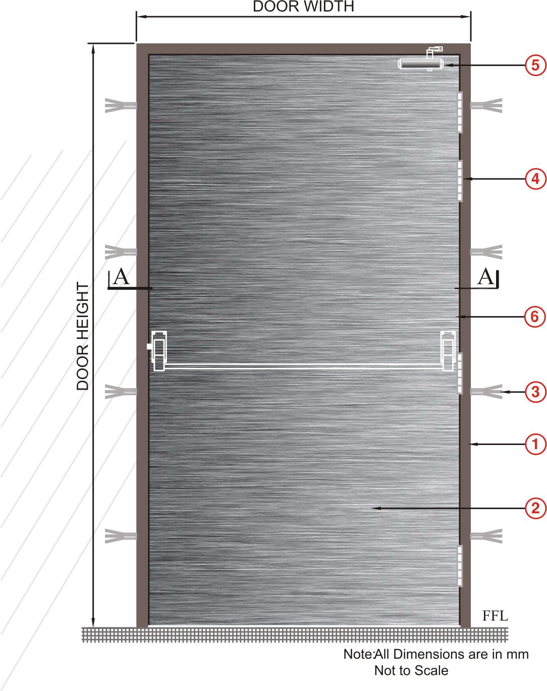 Technical Details - Door (1084x1371), Png Download