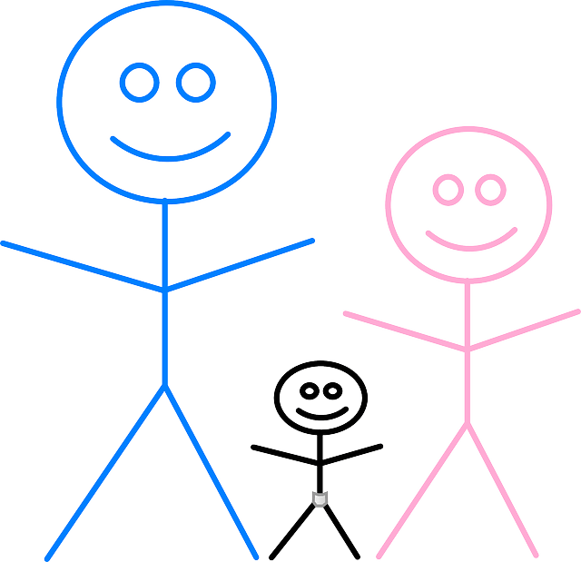Stick Figure Family Png (640x619), Png Download