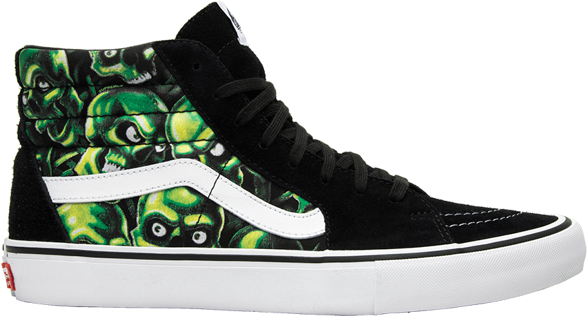 Supreme X Sk8 Hi 'glow In The Dark Skull Pile' - Supreme X Vans Skull Pile (1000x1000), Png Download