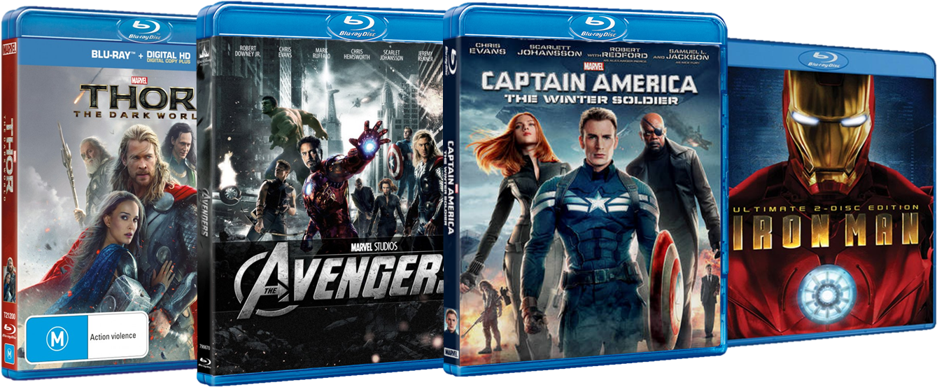 Marel Movies Blu Ray Covers - Blu Ray Movies Covers (1357x557), Png Download