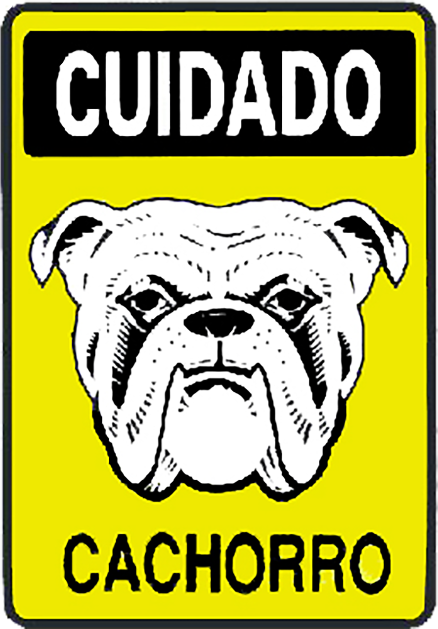 Placa Em Ps Sinal/adv - Red Dog (1000x1370), Png Download