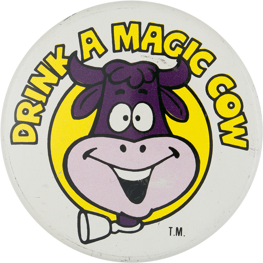 Drink A Magic Cow - Cartoon (1000x988), Png Download