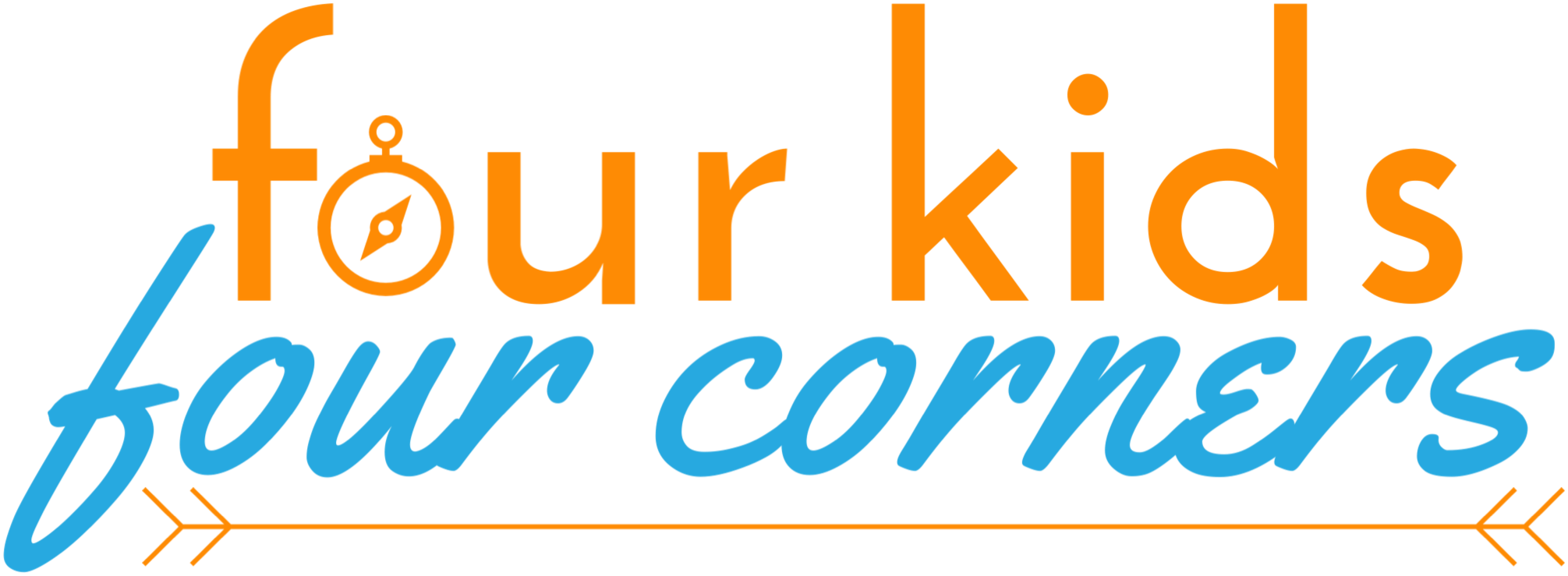 Rv Travel With Four Kids Four Corners - Graphic Design (2011x739), Png Download
