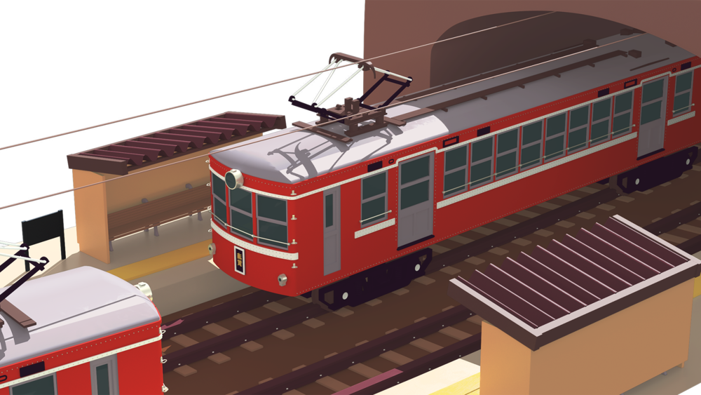 Shading B - Railroad Car (1000x563), Png Download