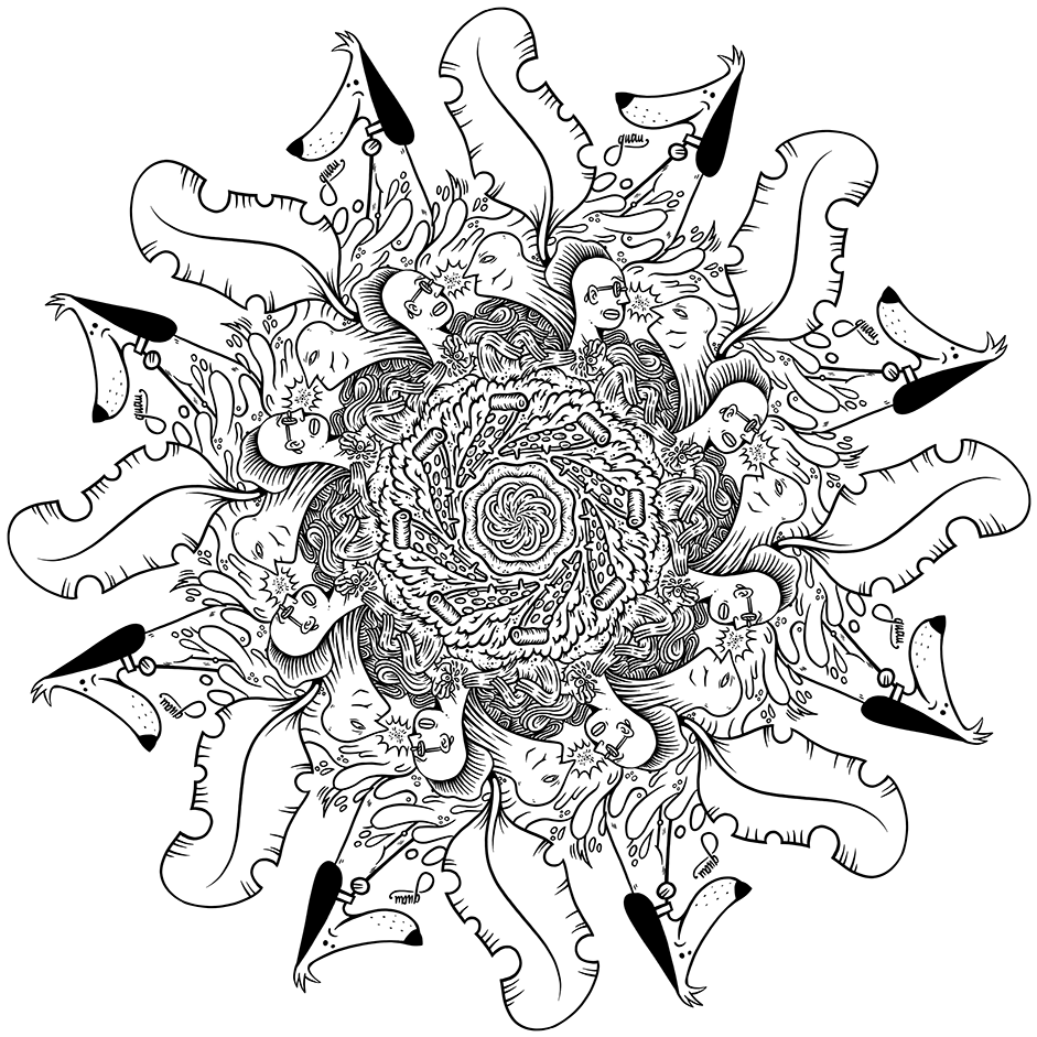 Fullscreen - Mandala Fiocco Di Neve (1200x1200), Png Download