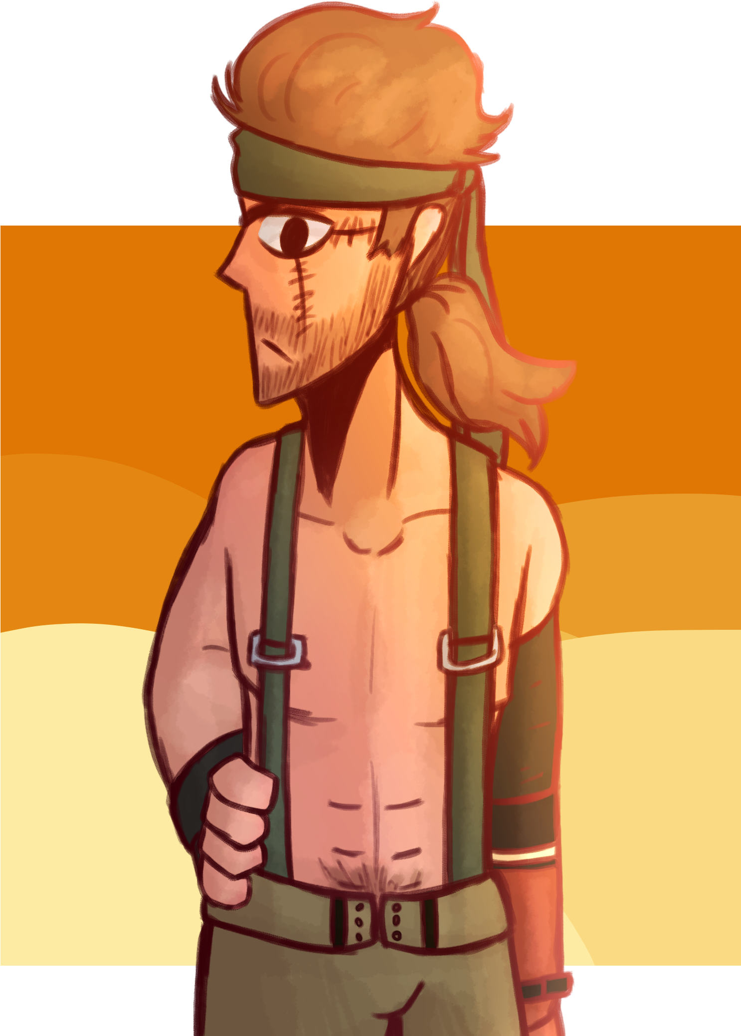 Venom Snake Pinup - Cartoon (1599x2101), Png Download