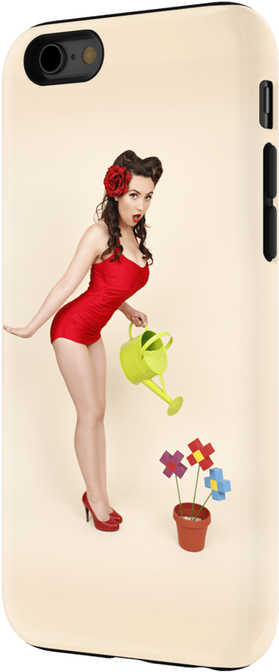 8 Bit Flowers Pinup - Trisha Hershberger Pinup (1024x1024), Png Download