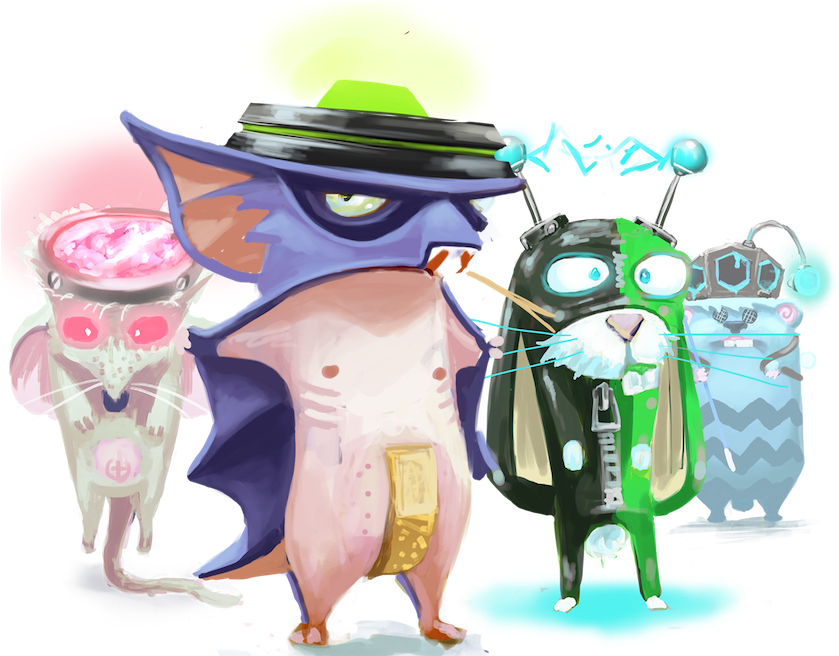 Tiny Brains Characters - Tiny Brains Png (875x655), Png Download