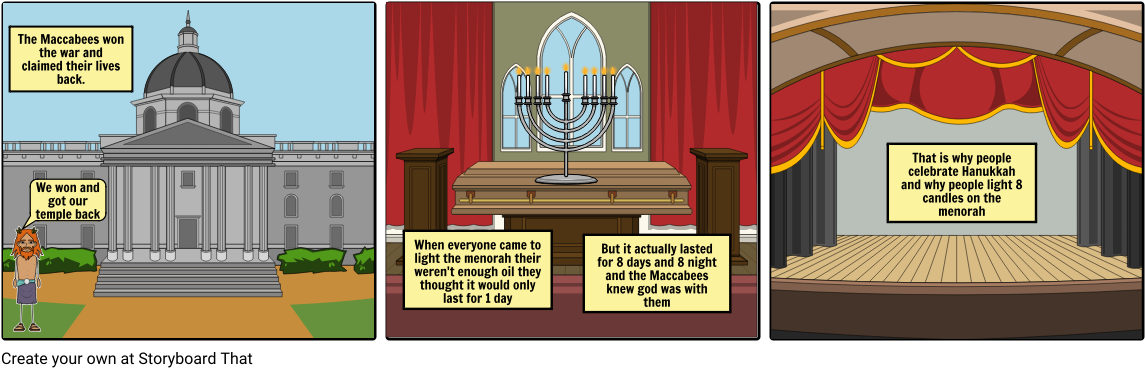 Finishing Bit Of Hanukkah - Stage (1164x385), Png Download
