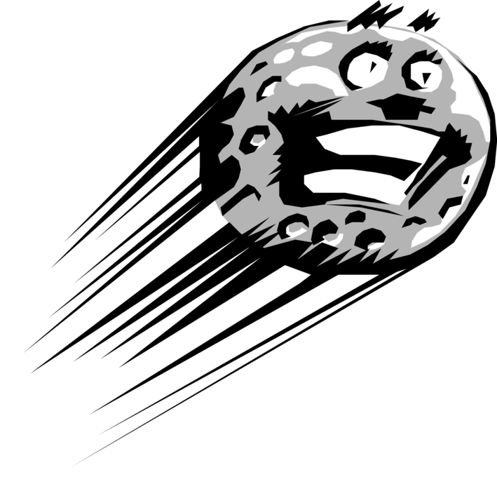 Vector Illustration Of Anthropomorphic Golf Ball In - Cartoon Golf Ball Flying (709x700), Png Download