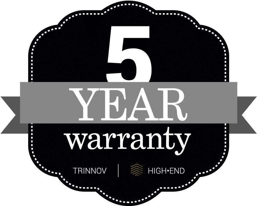 Trinnov Now Offers 5 Year Warranty On High-end Products - Label (1500x750), Png Download
