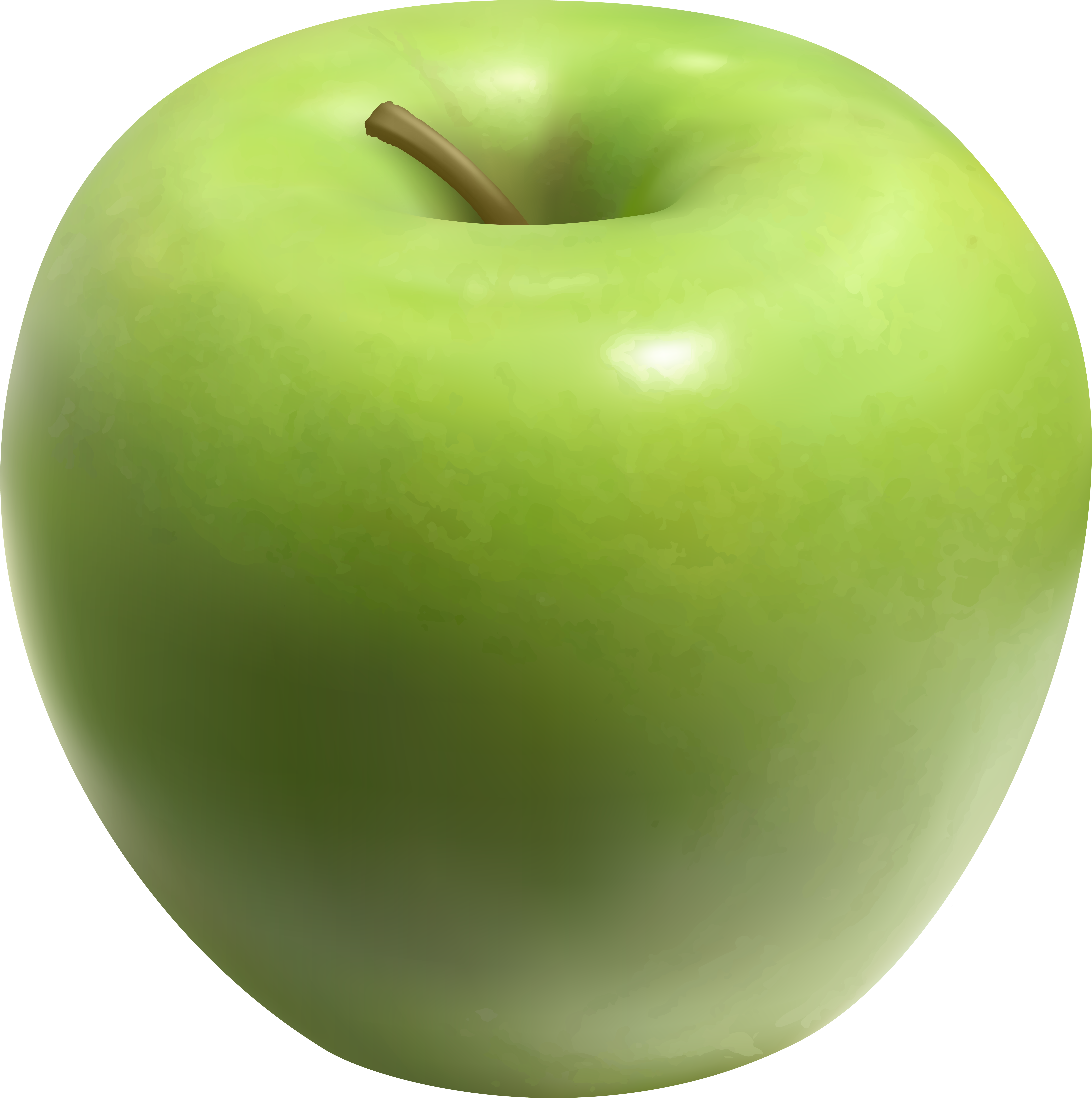 Green Apple Clip Art Image (7957x8000), Png Download
