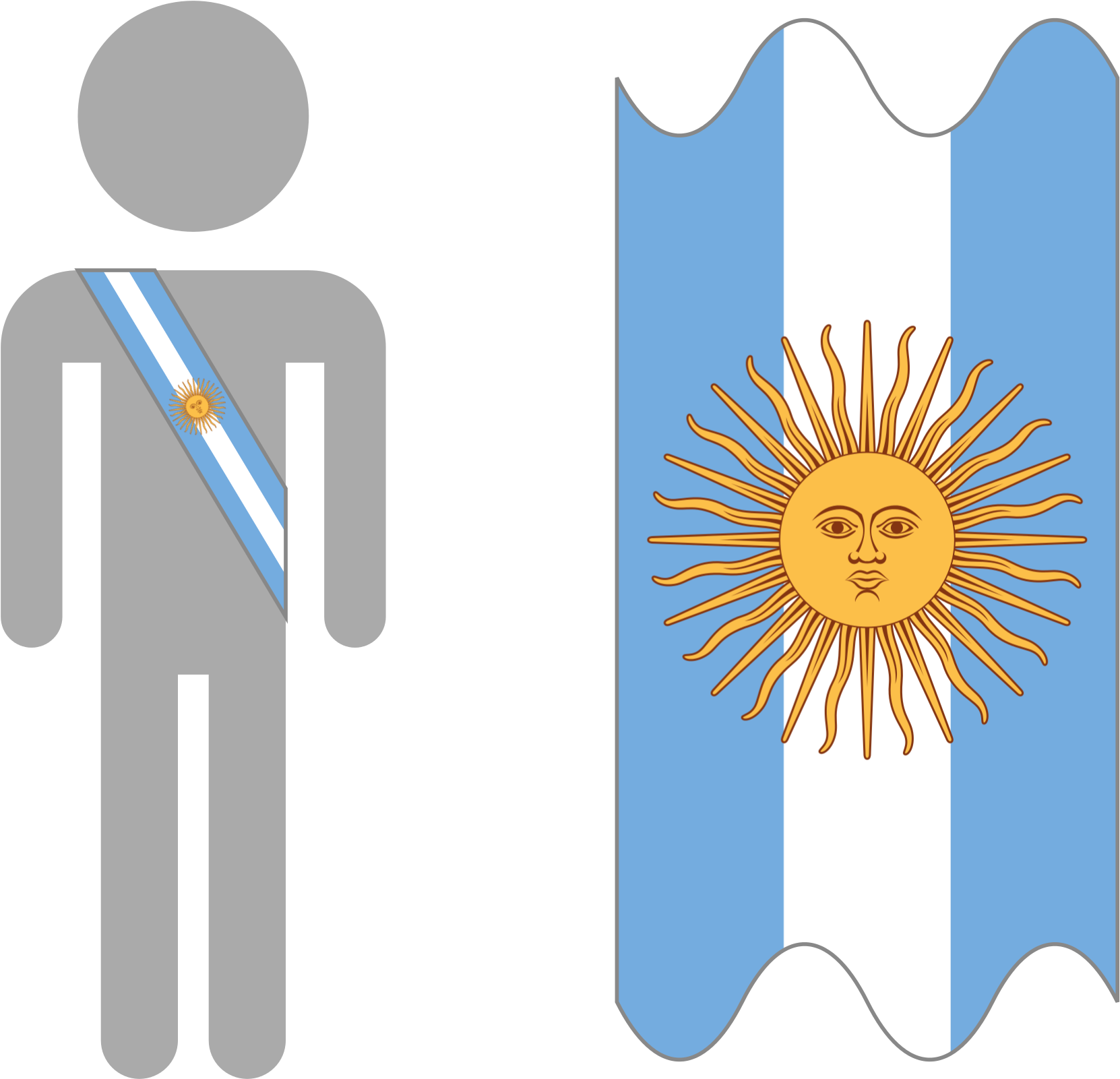 Open - Sash Argentina (2000x1714), Png Download