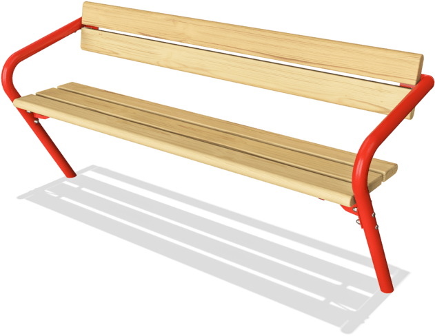 Agora Bench Backrest - Bench (640x497), Png Download