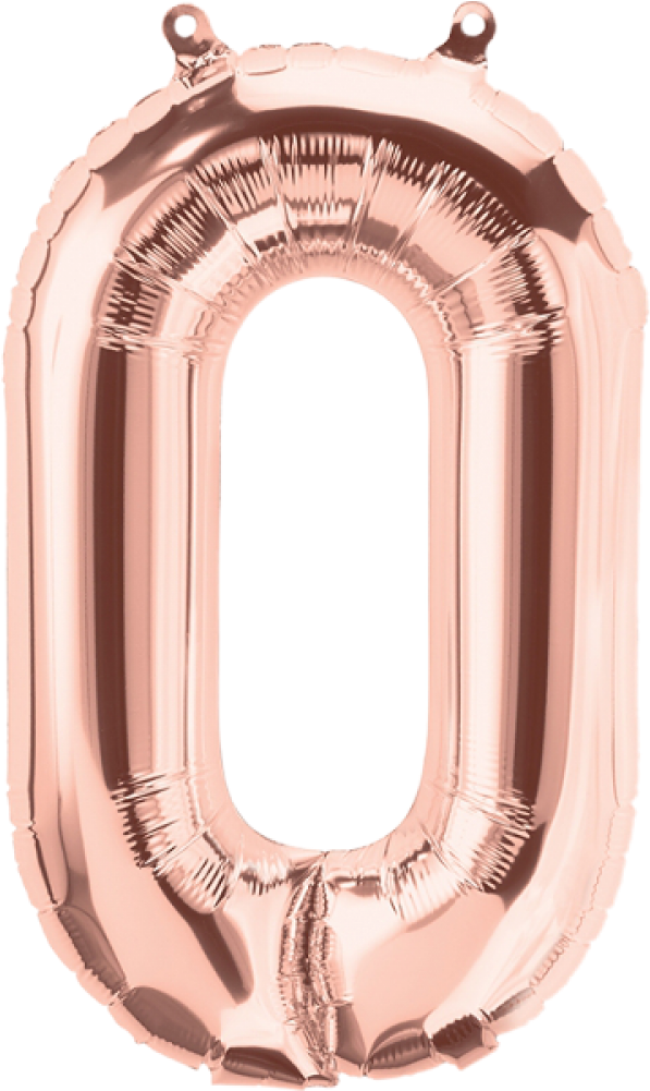 Folienballon-01363 - Rose Gold Letter O (1000x1000), Png Download