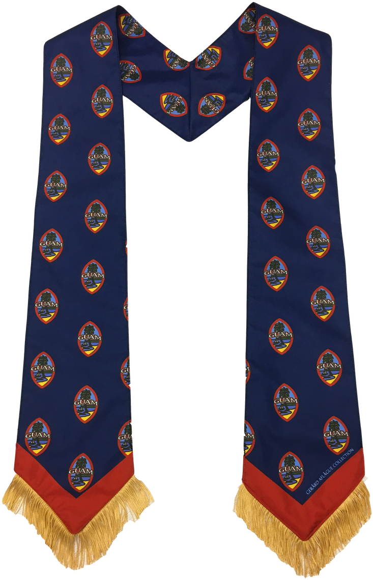 Modern Guam Seal Graduation Sash - Scarf (960x1280), Png Download