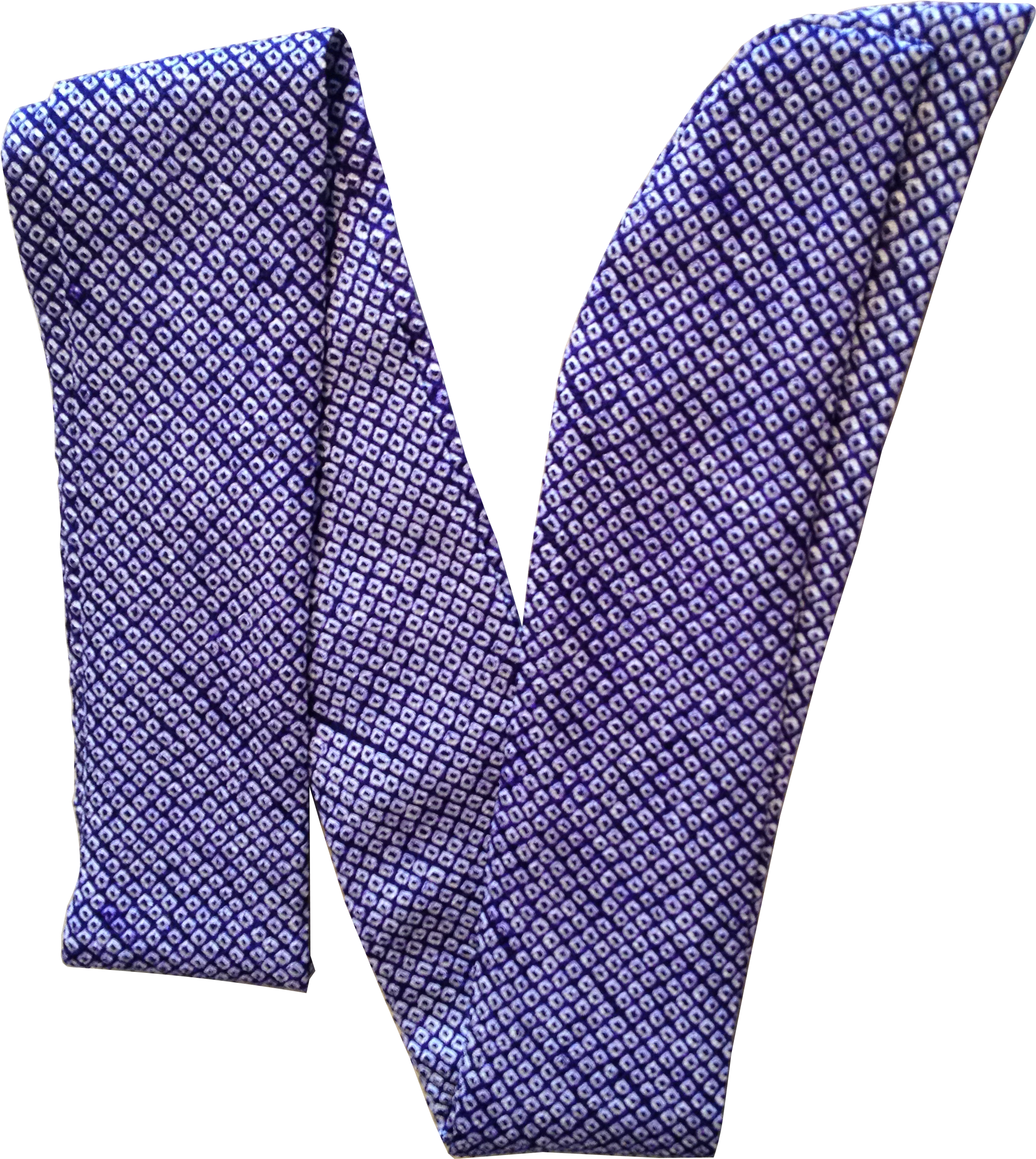 Shibori Silk Belt Sash 78″ Blue - Wool (2448x3264), Png Download