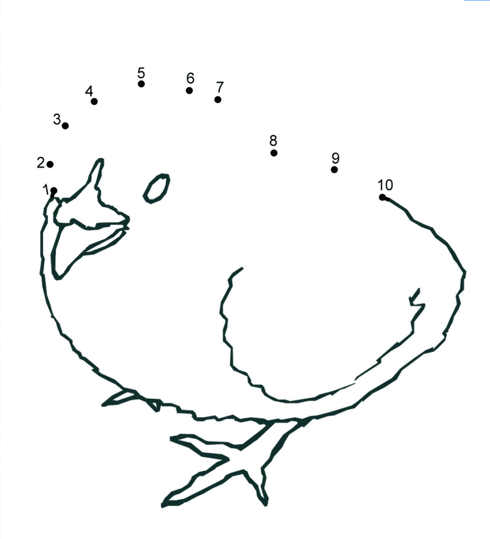 Enter Image Description Here - Easy Dot To Dot 1 8 (1612x1773), Png Download