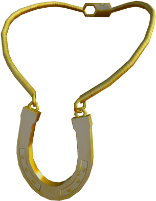 Golden Horseshoe Necklace - Keychain (675x615), Png Download