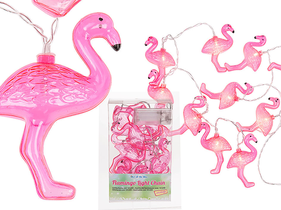 Guirlande Lumineuse Flamant Rose (945x709), Png Download