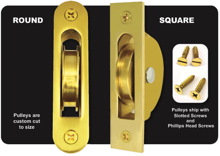 Solid Brass Sash Window Pulleys - Window Sash Cord Pulley (1000x688), Png Download