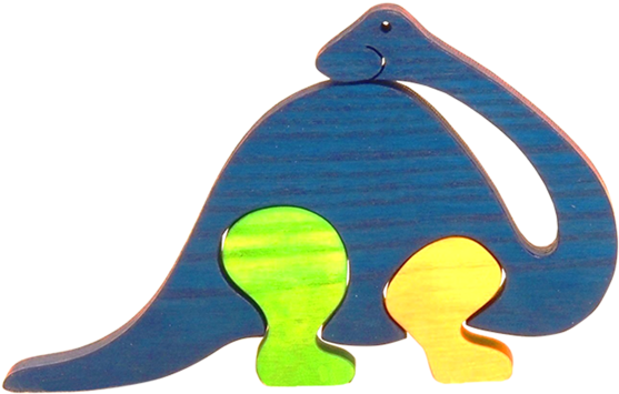 Set Of Mini Puzzles Dinosaurs - Whale (600x600), Png Download