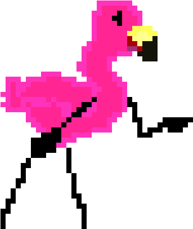 Have You Seen The Flamingo - Smiley Face Pixel Art (520x620), Png Download