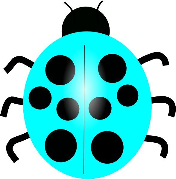 How To Set Use Light Blue Ladybug Svg Vector (588x596), Png Download