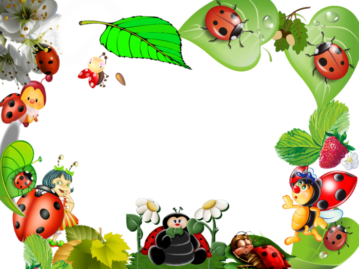 Ladybug Clipart Banner - Детские Рамочки Png (700x525), Png Download
