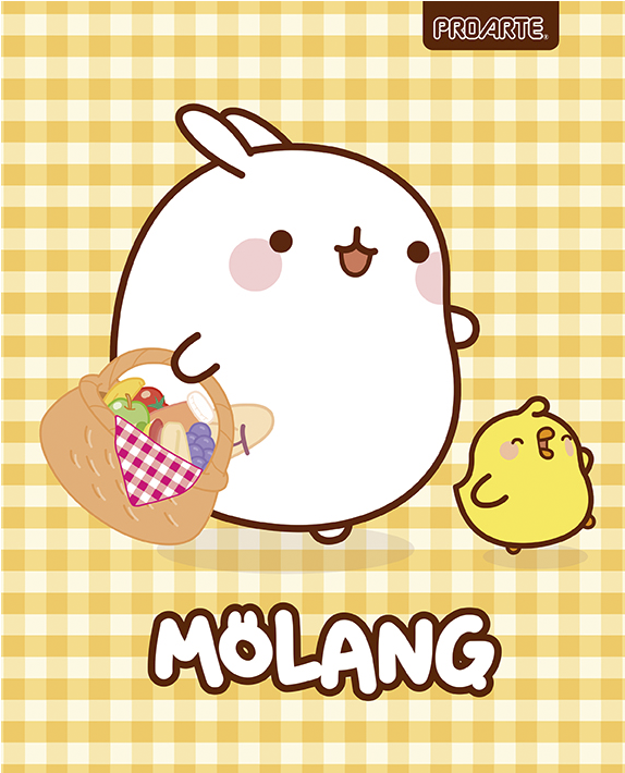 Cuaderno Universitario Molang Proarte - Illustration (768x768), Png Download