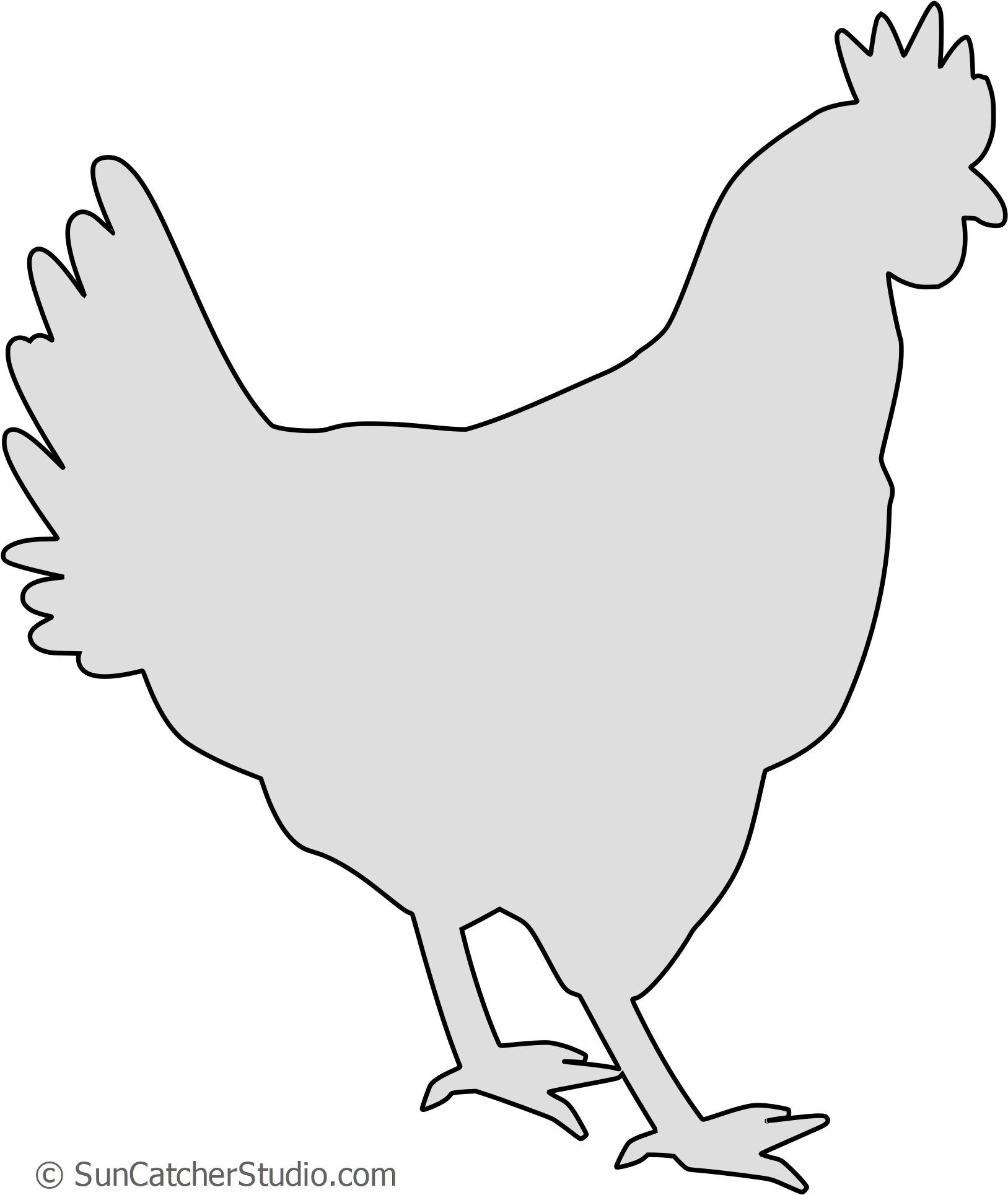 Png Format - Chicken Signs (1700x2000), Png Download