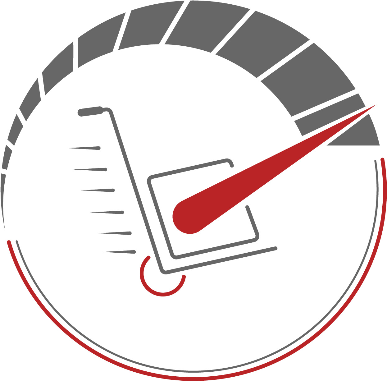 Speeding Stock Out To Stores - Circle (1250x1250), Png Download