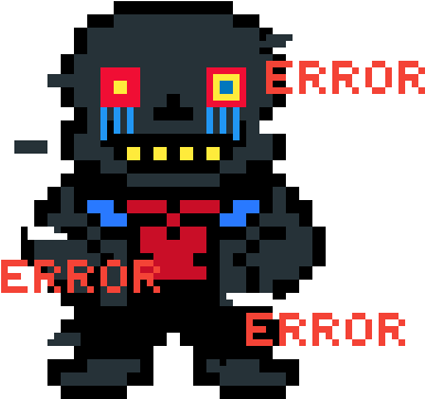 Error Sans - Error Sans Pixel Art (600x600), Png Download