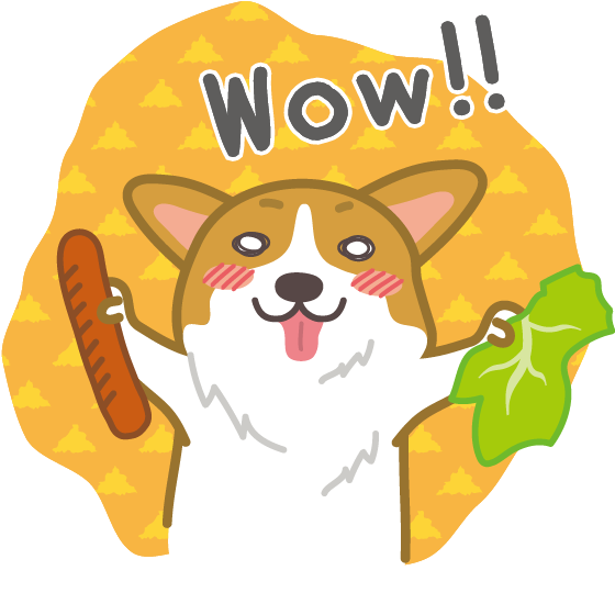 Hot Dog Corgi Messages Sticker (601x601), Png Download