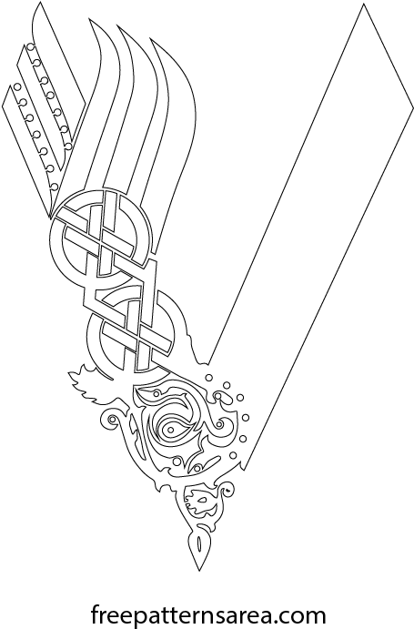 Vikings Serie Symbol Vector - Sketch (709x709), Png Download